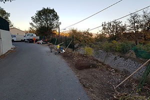 Construction d'un mur en agglo à bancher