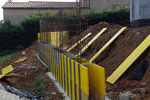 Construction Mur de soutènement à Saint Laurent du Var