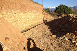 Construction d'un mur en agglo à bancher