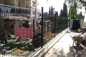 Construction Muret + clôture rigide