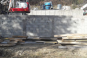 Création d'un Mur de soutènement à Pierrefeu